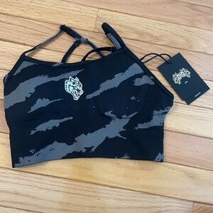 Darc Sport Black and Gray Sports Bra